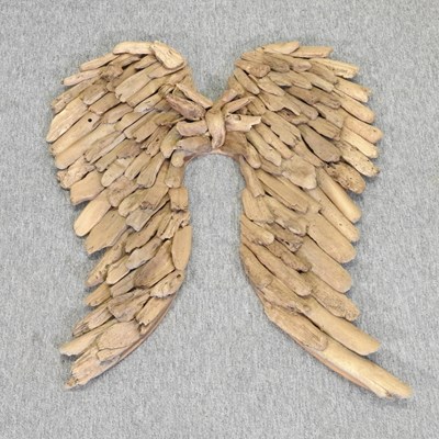 Lot 229 - A pair of driftwood angel wings