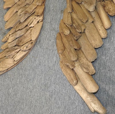 Lot 229 - A pair of driftwood angel wings