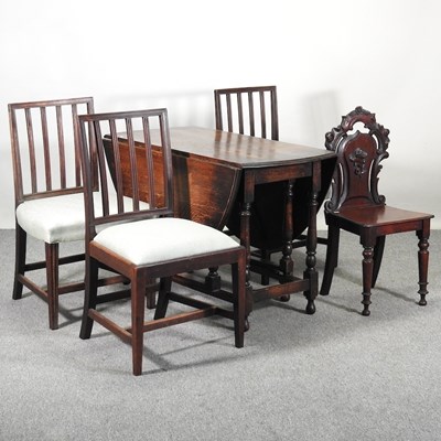 Lot 478 - A Victorian carved mahogany hall chair,...