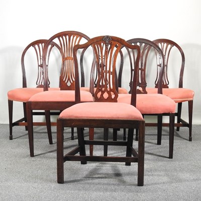 Lot 166 - A matched set of six early 20th century dining...