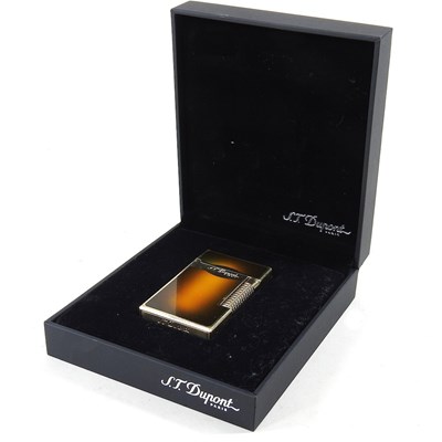 Lot 482 - An S. T. Dupont Le Grand dual flame pocket...