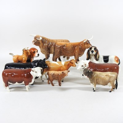 Lot 301 - A Beswick porcelain Hereford bull, Ch of...