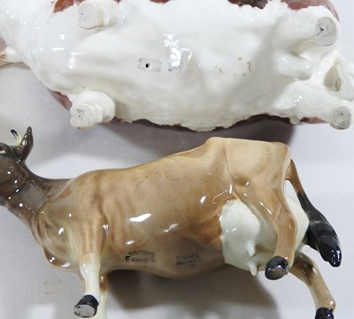 Lot 301 - A Beswick porcelain Hereford bull, Ch of...