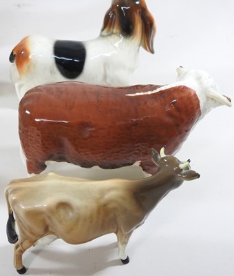 Lot 301 - A Beswick porcelain Hereford bull, Ch of...