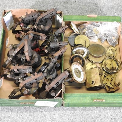 Lot 295 - A collection of clock parts and burners