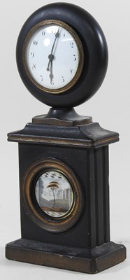 Lot 3 - An unusual 19th century mantel clock, with a...