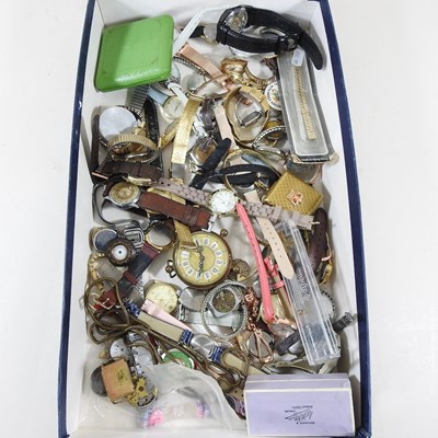 Lot 381 - A collection of vintage dress watches and...