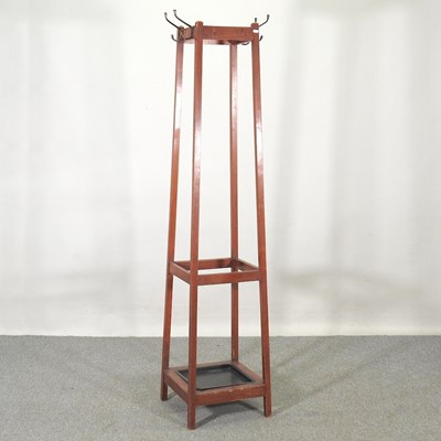 Lot 256 - An early 20th century hat stand, of tapered...