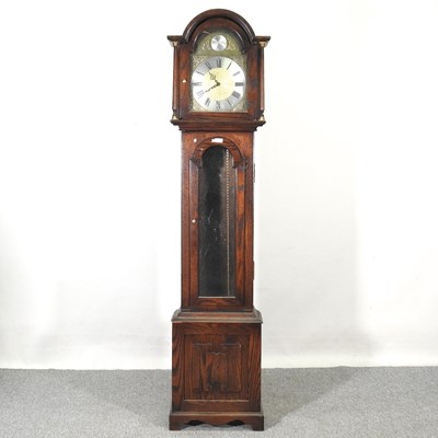 Lot 427 - A modern oak cased longcase clock, by Jaycee,...