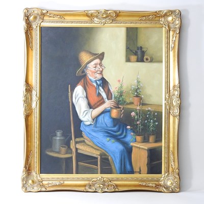 Lot 600 - John Graham, 20th century, potting shed,...