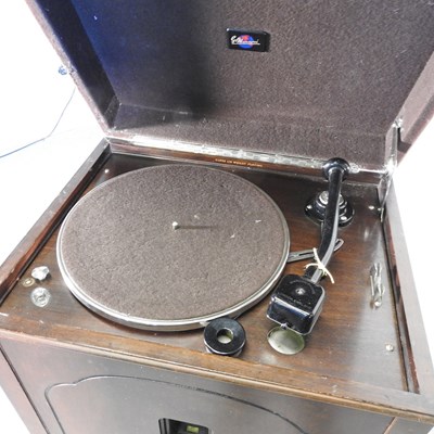 Lot 391 - An early 20th century Marconi radiogram, 106cm...