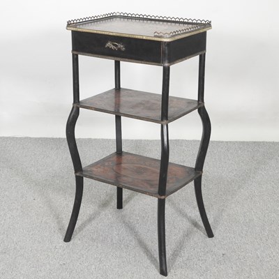 Lot 684 - A 19th century French ebonised and marquetry...