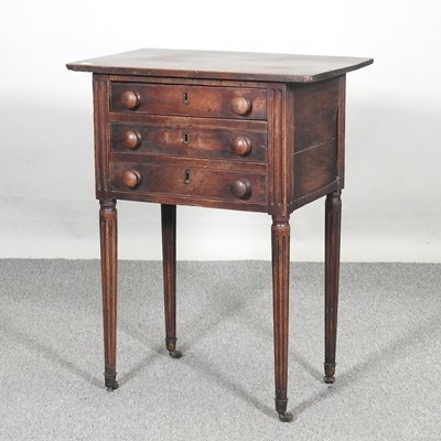 Lot 168 - A 19th century mahogany side table, containing...