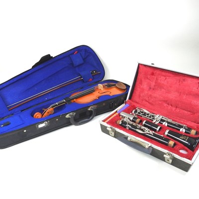 Lot 555 - A Boosey & Hawkes Regent clarinet, cased,...