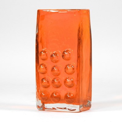 Lot 21 - A Whitefriars style tangerine glass mobile...