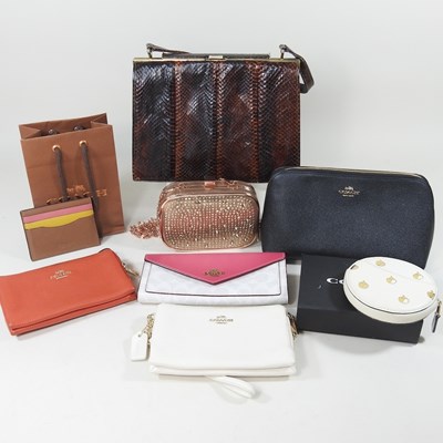 Lot 309 - A Carvela patent ladies purse, 14cm wide,...