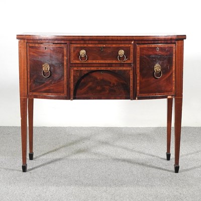 Lot 263 - A 19th century mahogany and satinwood...