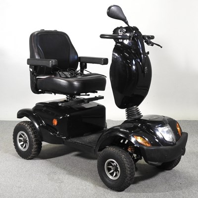 Lot 218 - A black Freerider electric mobility scooter,...