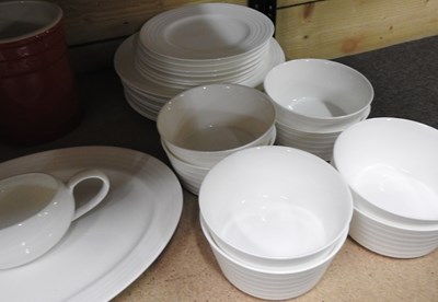 Lot 401 - A modern Linea Soho bone china tea and dinner...