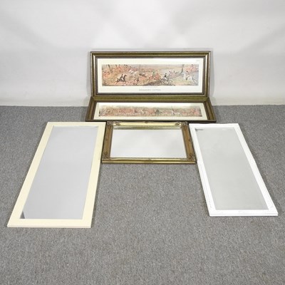 Lot 546 - A collection of pictures and mirrors (5)