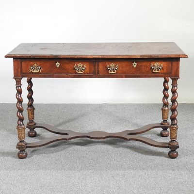 Lot 277 - A William and Mary style walnut and feather...