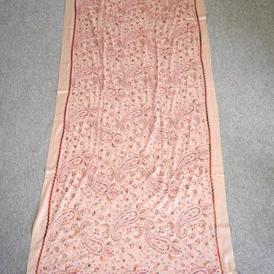Lot 103 - A paisley shawl, 230 x 100cm