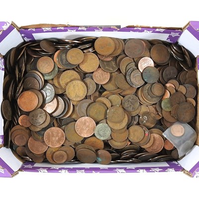 Lot 375 - A collection of pre-decimal coins, to include...