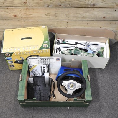 Lot 471 - A toy radio controlled helicopter, boxed,...