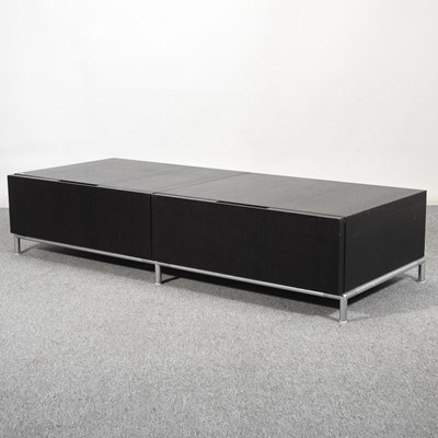 Lot 449 - A BB Italia style coffee table, with two...