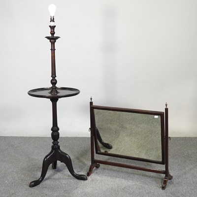 Lot 178 - An early 20th century mahogany standard lamp,...