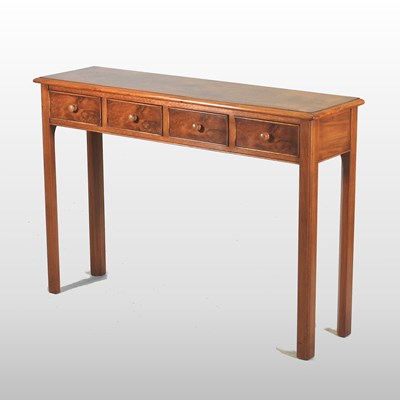 Lot 397 - A bespoke walnut and crossbanded side table
