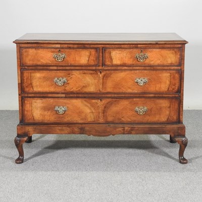 Lot 329 - A Queen Anne style walnut and crossbanded...