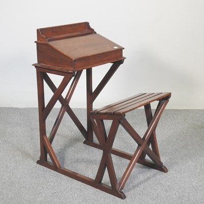 Lot 292 - An early 20th century Welsh Methodist's wooden...