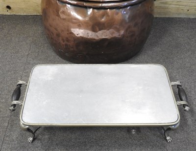 Lot 536 - A 19th century copper cauldron, 53cm wide,...