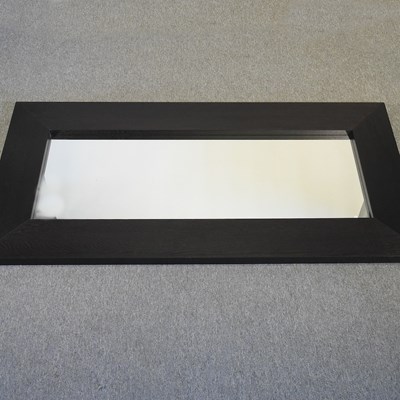 Lot 206 - A large modern framed wall mirror, 94 x 190cm