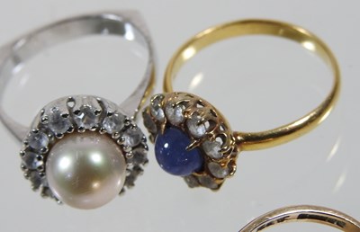 Lot 45 - A 9 carat gold citrine dress ring, 5.8g, size...