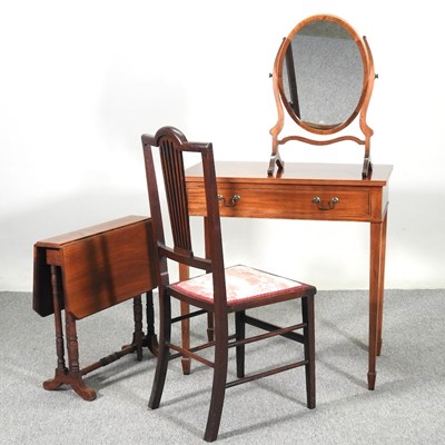 Lot 458 - An Edwardian side table, with a single drawer,...