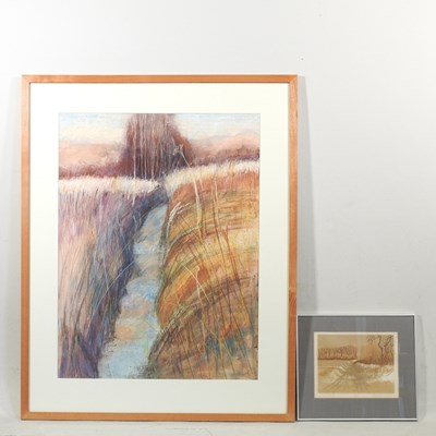 Lot 72 - Michael Carlo, b1945, Autumn Ditch, signed,...