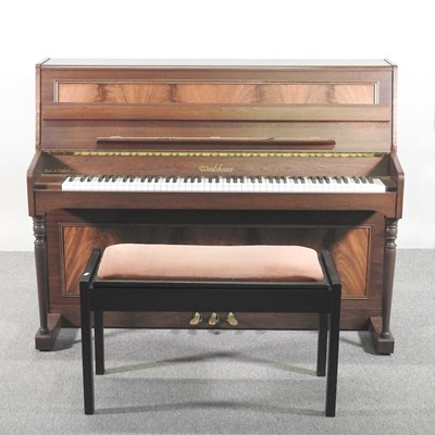 Lot 195 - A modern Woodchester Piano Company teak cased...