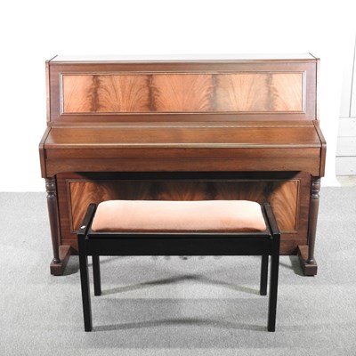 Lot 195 - A modern Woodchester Piano Company teak cased...