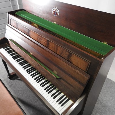 Lot 195 - A modern Woodchester Piano Company teak cased...