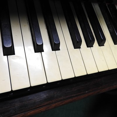 Lot 623 - A Victorian rosewood cased boudoir grand piano