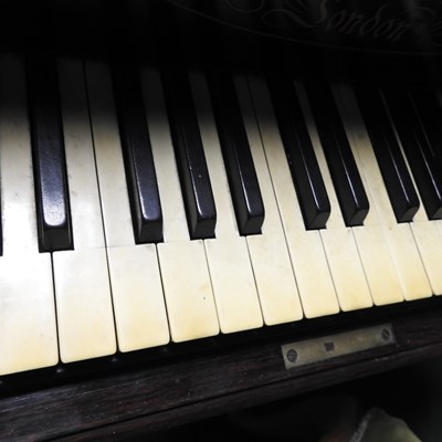 Lot 623 - A Victorian rosewood cased boudoir grand piano