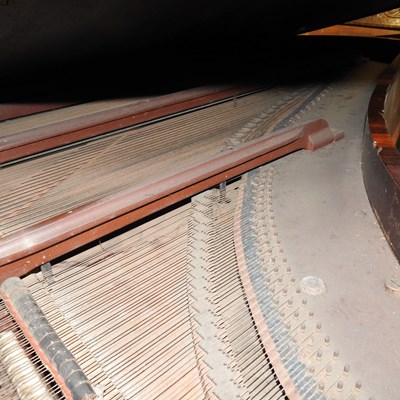 Lot 623 - A Victorian rosewood cased boudoir grand piano