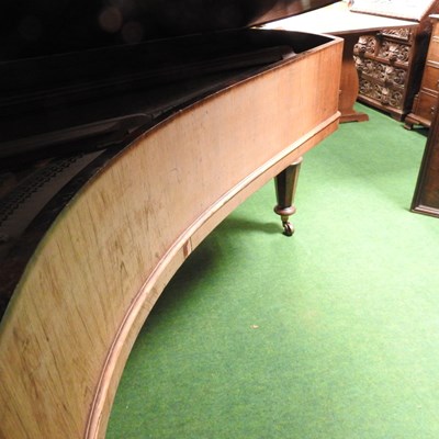 Lot 623 - A Victorian rosewood cased boudoir grand piano