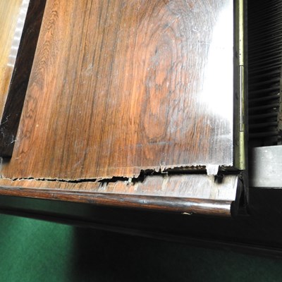 Lot 623 - A Victorian rosewood cased boudoir grand piano