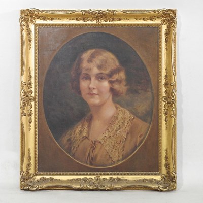 Lot 178 - English school, circa 1930, head and shoulders...