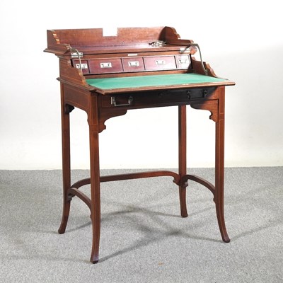 Lot 337 - An early 20th century mahogany military style...