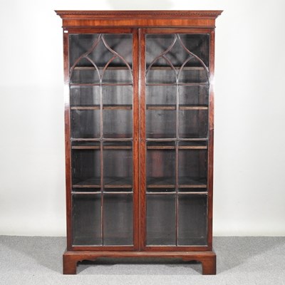 Lot 136 - A 19th century mahogany astragal glazed...