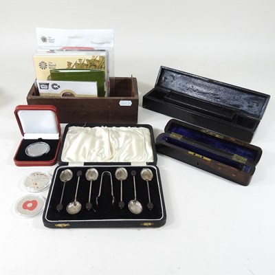 Lot 167 - An 1859 Regiment travelling inkwell, together...